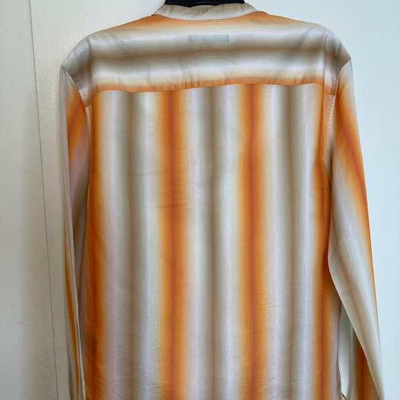 *SOLD* John Varvatos Striped Long Sleeve Shirt Sz M - Picture 6 of 6